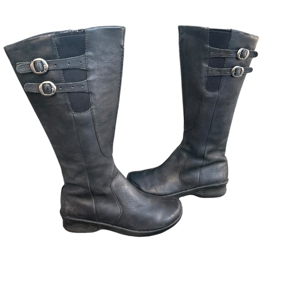 Keen Shoes - Keen Bern Baby Bern Black Leather Tall Boots Size 6